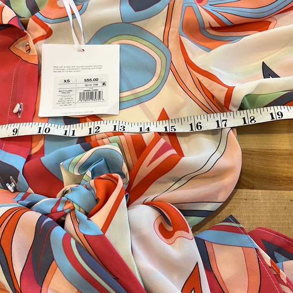 Alexis for target Beautiful multi floral colorful print maxi button up dress - Picture 13 of 16